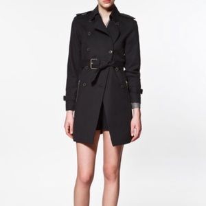 Zara Double Breasted Trench w Belt